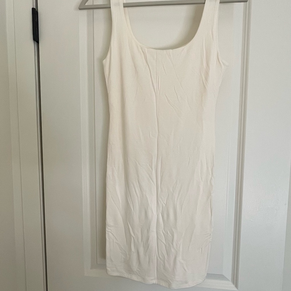 Naked Wardrobe White Mini Dress